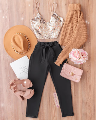 CROP TOP DE LENTEJUELAS