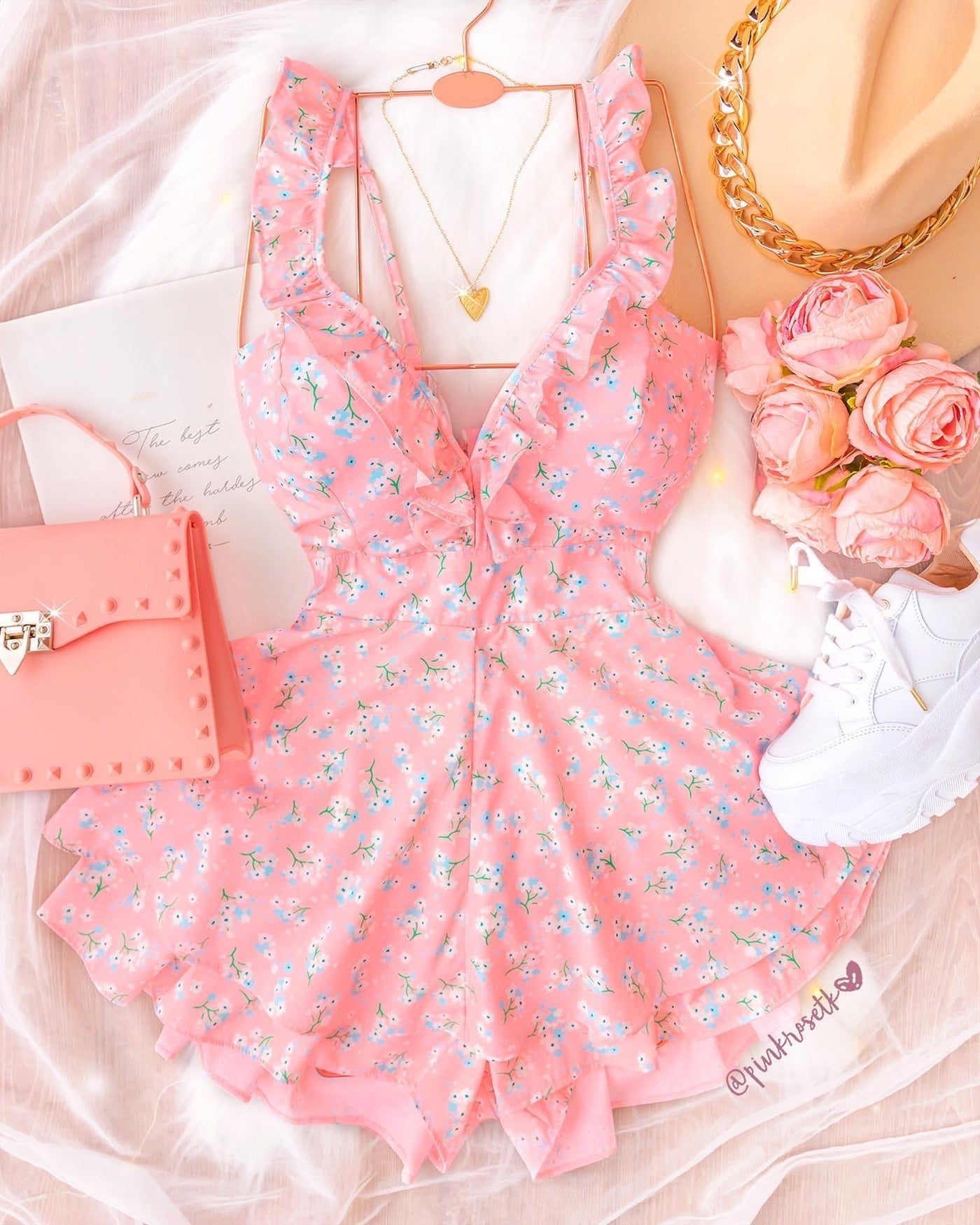 ROMPER MINI PRINT CON BOLERITOS EN LAS TIRAS