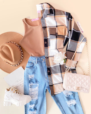 Chaqueta leñadora camel