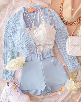CROP TOP CON TIRITAS DOBLES