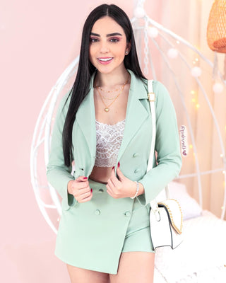 SET FALDA SHORT Y BLAZER