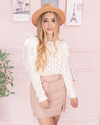 Falda piel de durazno