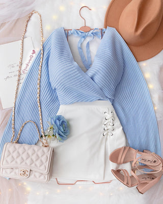 SWEATER CRUZADO TEJIDO