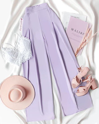 Pantalón palazzo lila