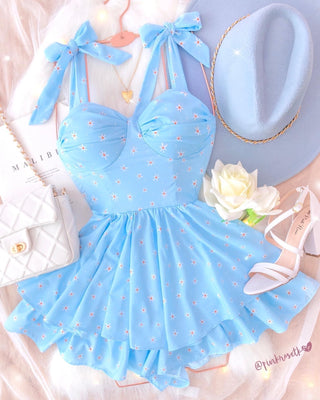 Romper de lazo y margaritas