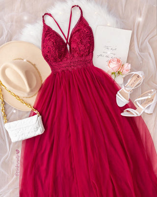Vestido de encaje y Tul