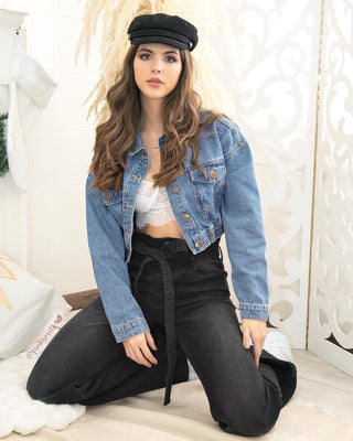 CHAQUETA DE JEAN CON RESORTE