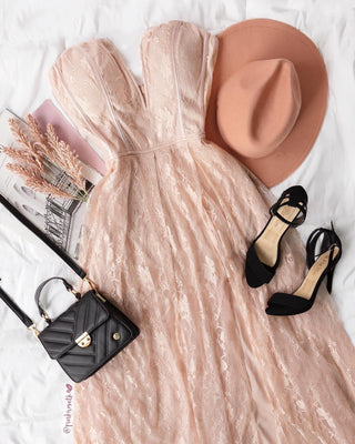 Vestido largo strapple