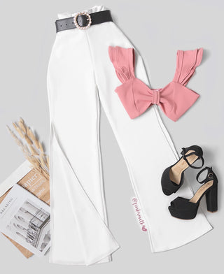 CROP TOP ROSA CON BOLEROS