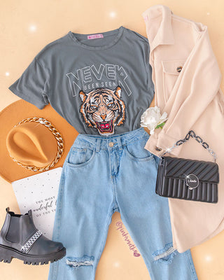 CAMISETA ESTAMPADA TIGRE