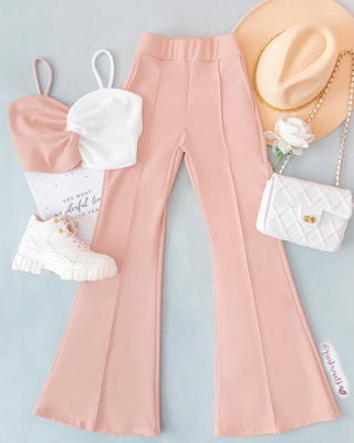 Set de top y pantalón bota elefante