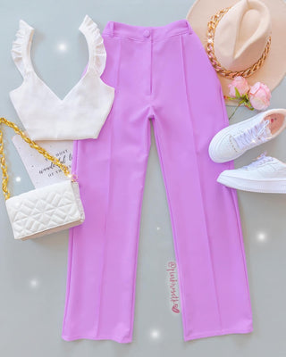 Pantalón lila de vena