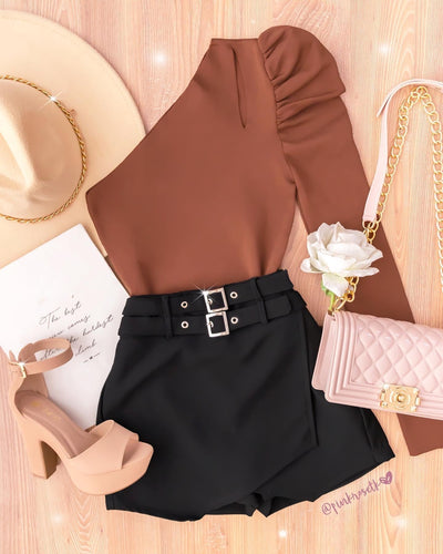 Tienda de ropa para dama bogota Pantalón negro, bota recta, bolsillos y  botones dorados – Pink Rose tk