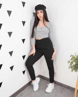 Pantalón entrelazado adelante