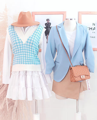 Blazer azul cielo