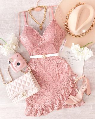 Vestido de encaje y bolerito