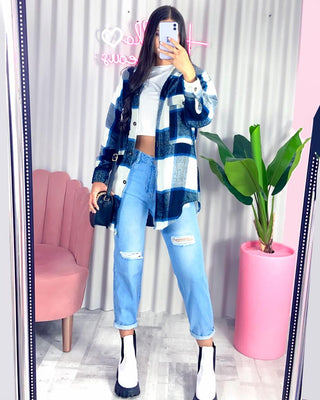 CHAQUETA LEÑADORA AZUL
