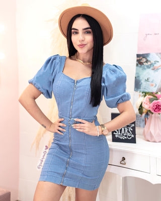 VESTIDO DE JEAN CON CINTURÓN