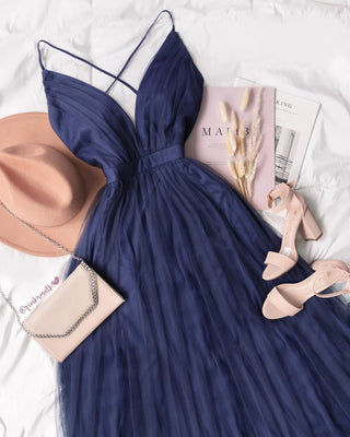 Vestido Tul azul