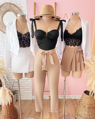 BLUSA DE VARILLA Y MOÑITOS