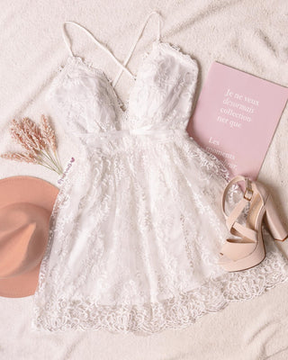 Vestido encaje blanco