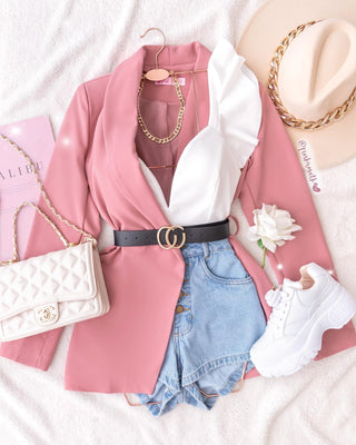 Blazer con cinturón