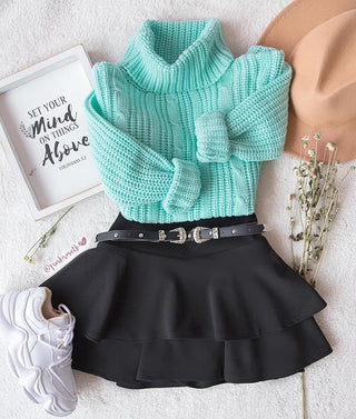Falda short de boleros