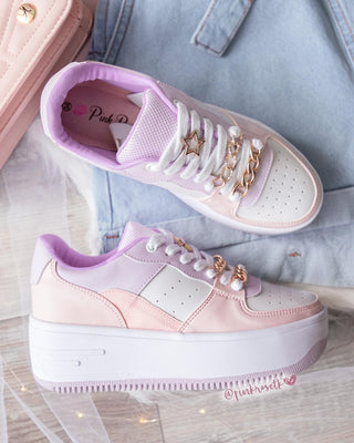 Tenis colores y cadenas