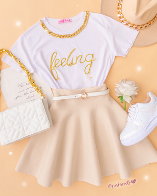 CAMISETA FEELING CON CADENITA