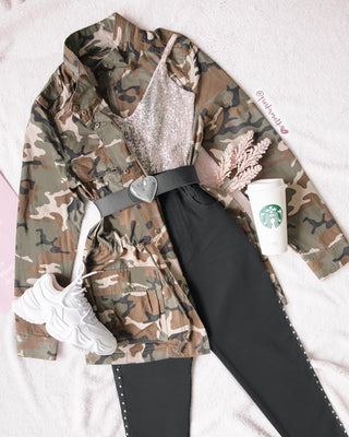 Parka militar café