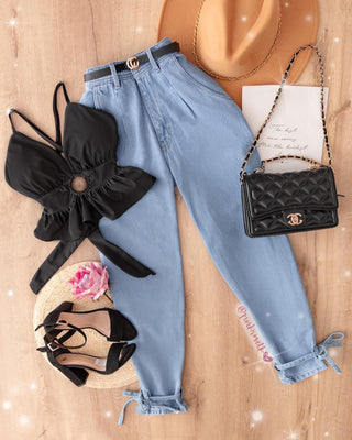 Crop top de bolero y herraje