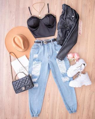 Crop Top de cadenita