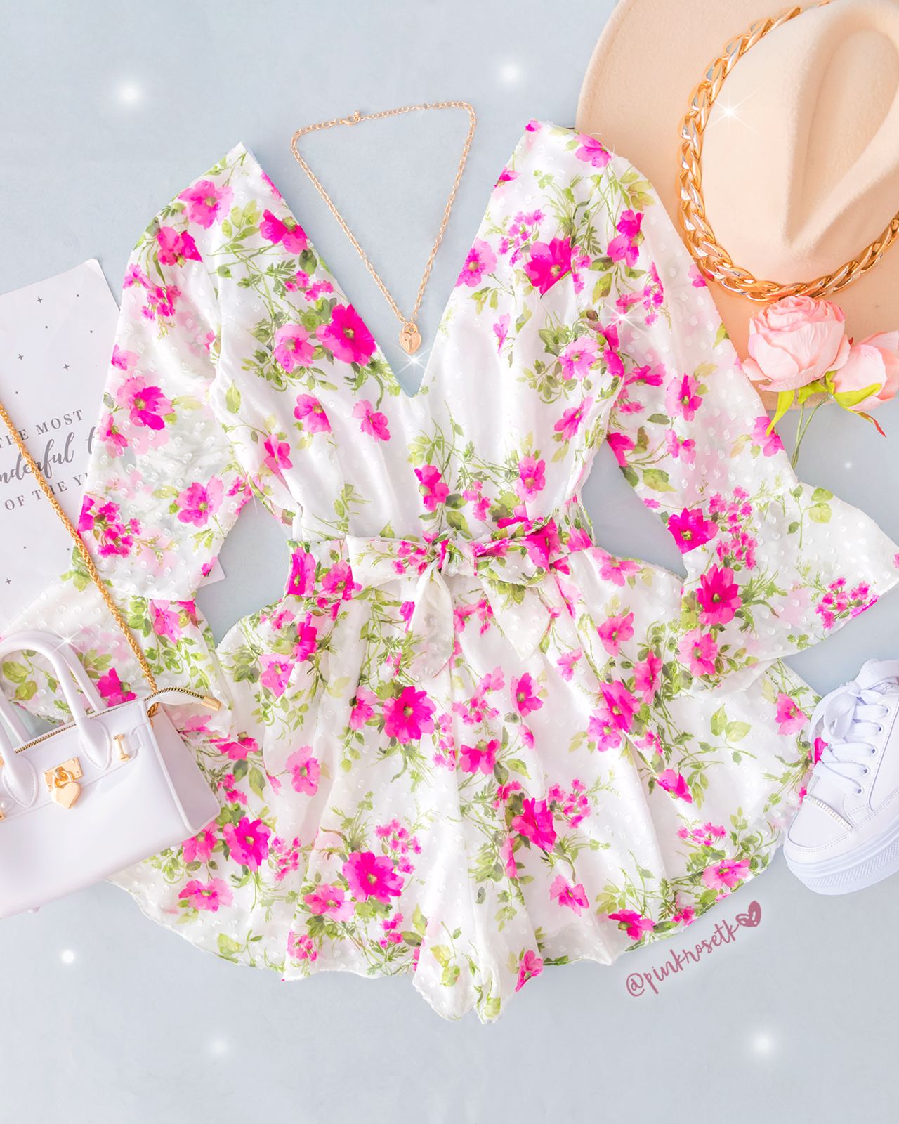 Romper de prenses y flores