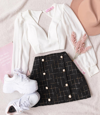 Blusa escote corazón
