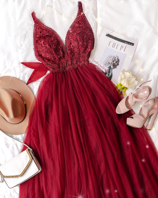 Vestido encaje y Tul
