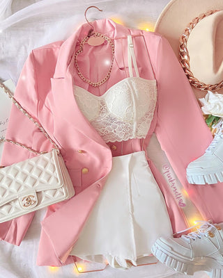 BLAZER LARGO DE BOTONES DORADOS