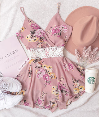 ROMPER DE FLORECITAS Y ENCAJE