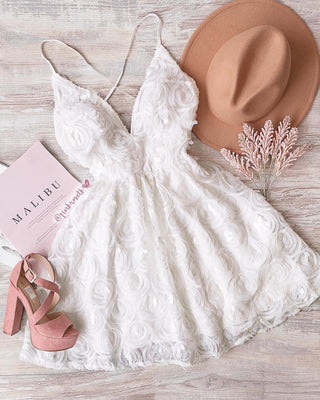 Vestido rosas en 3d