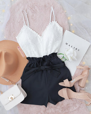 Romper top de encaje