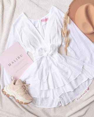 Romper manga larga blanco