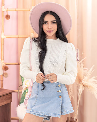 BUZO TEJIDO BEIGE